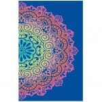 Microfiber Half Mandala Beach Towel 180 x 100 cm