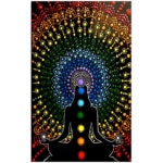 Toalha de Praia Microfibra Chakras 180 x 100 cm