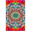 Toalha de Praia Microfibra Mandala Multicolorida 180 x 100 cm