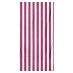 Microfiber Striped Beach Towel - Lilac and White