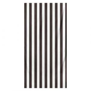 Microfiber Striped Beach Towel - Black and White