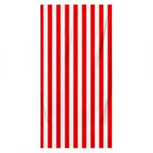 Microfiber Striped Beach Towel - Red and White