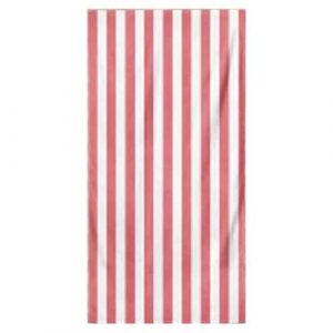 Microfiber Striped Beach Towel - Light Pink and White