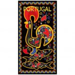 Toalha de Praia Microfibra Galo de Barcelos 180 x 100 cm