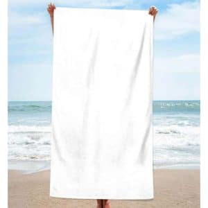 White Plain Cotton Beach Towel