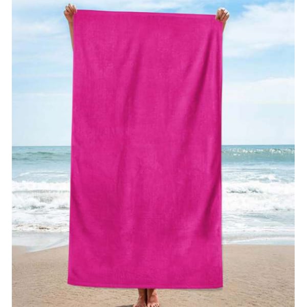 Fuchsia Cotton Beach Towel