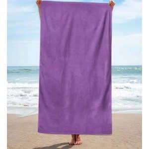 Purple Cotton Beach Towel