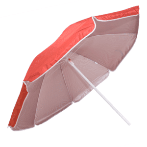 Guarda-Sol Poliéster Proteção UV 1,60 m Vermelho
