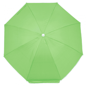 Sombrilla Poliéster Protección UV 1,76 m Verde Claro