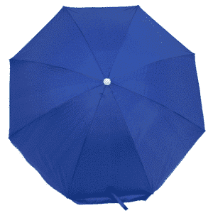 Sombrilla Poliéster Protección UV 1,76 m Azul