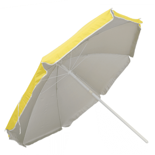 Sombrilla Poliéster Protección UV 1,76 m Resistente Amarillo
