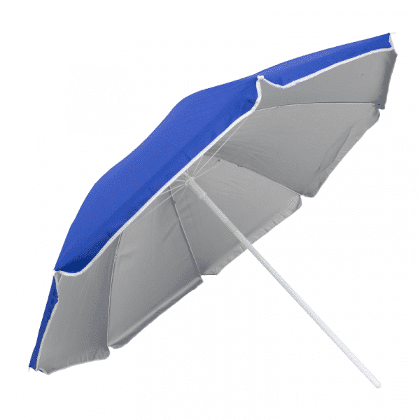 Sombrilla Poliéster Protección UV 1,76 m Resistente Azul