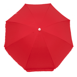 Guarda-Sol Poliéster Proteção UV 1,76 m Resistente Vermelho