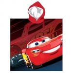 Poncho de Praia Criança Poliéster Carros 55 x 55 cm - Frente