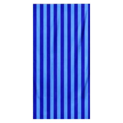 Microfiber Striped Beach Towel - Dark Blue and Light Blue