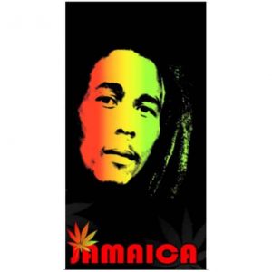 Toalla de Playa Microfibra Bob Marley Jamaica 180 x 100 cm