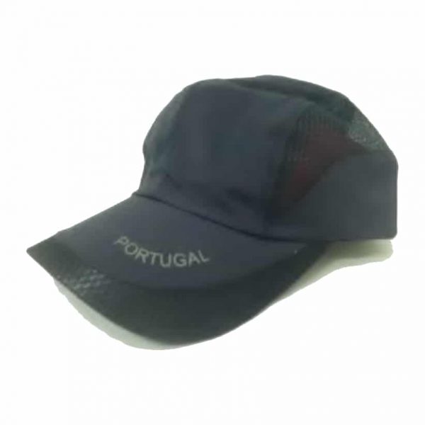 Dark Blue Nylon Cap With Small Side Letters “Portugal”