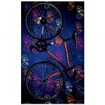Toalha de Praia Microfibra Bicicleta 180 x 100 cm