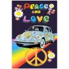Peace and Love Microfiber Beach Towel 180 x 100 cm