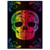 Colored Mexican Skull Cotton Beach Towel