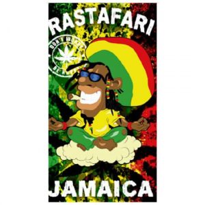 Toalha de Praia Microfibra Rastafari Jamaica 180 x 100 cm