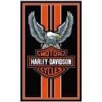 Toalha de Praia Microfibra Harley Davidson Águia
