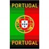 Toalha de Praia Microfibra Bandeira Portugal Listrada