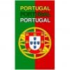 Toalha de Praia Microfibra Bandeira Portugal Três Vezes