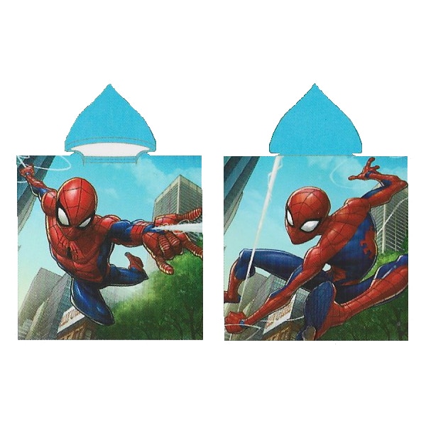 Poncho de Playa para Niños Poliéster Spiderman en Movimiento