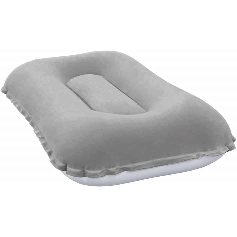 Gray Bestway Inflatable Velvet Pillow 67121