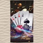 Toalha de Praia Microfibra Casino