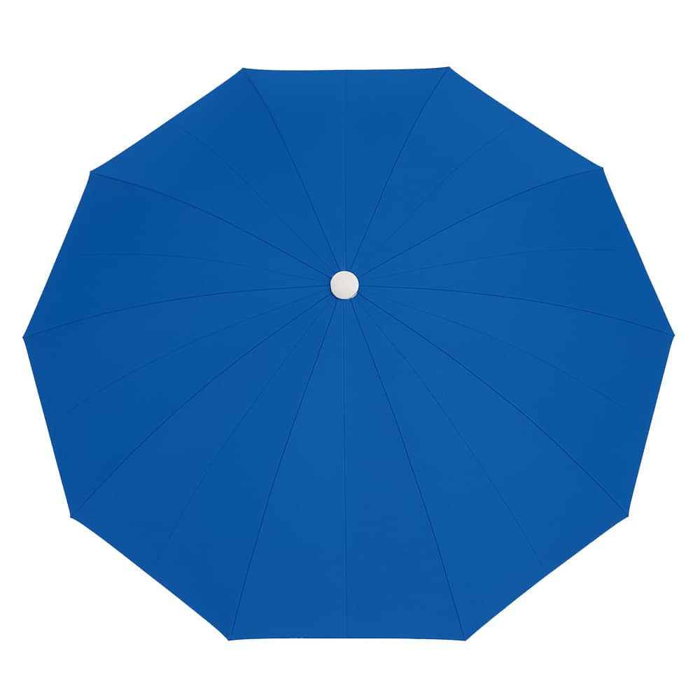 Guarda-Sol de Poliéster Resistente com Proteção UV (Prateada) por dentro Azul