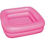 Piscina Insuflável Quadrada 2 Anéis Rosa Bestway 51116