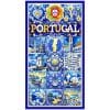Toalha de Praia Microfibra Azulejos Portugal Colorida