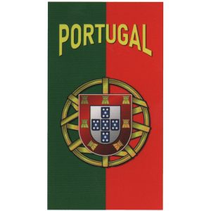 Toalha de Praia Microfibra Bandeira Portugal Escudo Grande