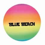 Bola Borracha Resistente Multicolor Volley Blue Beach Aremar