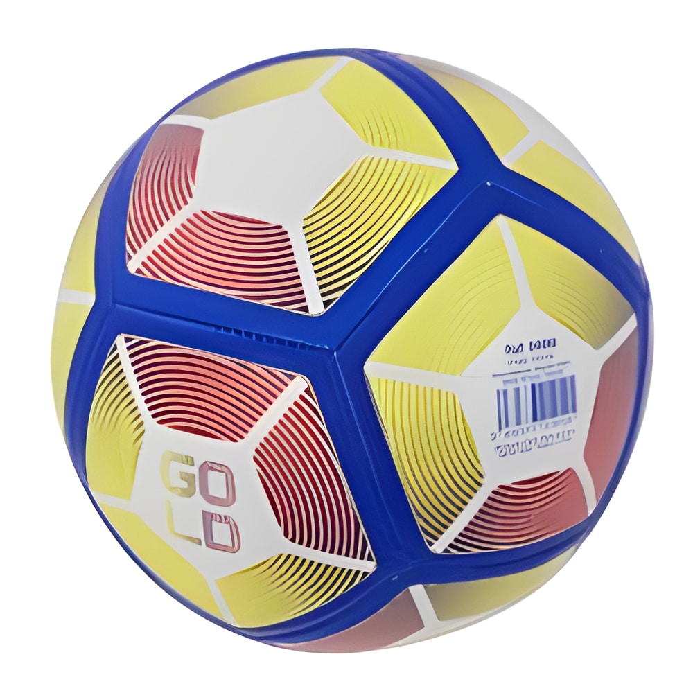 Bola de Futebol Soft Gold Colorida Mambo 04086 Amarela