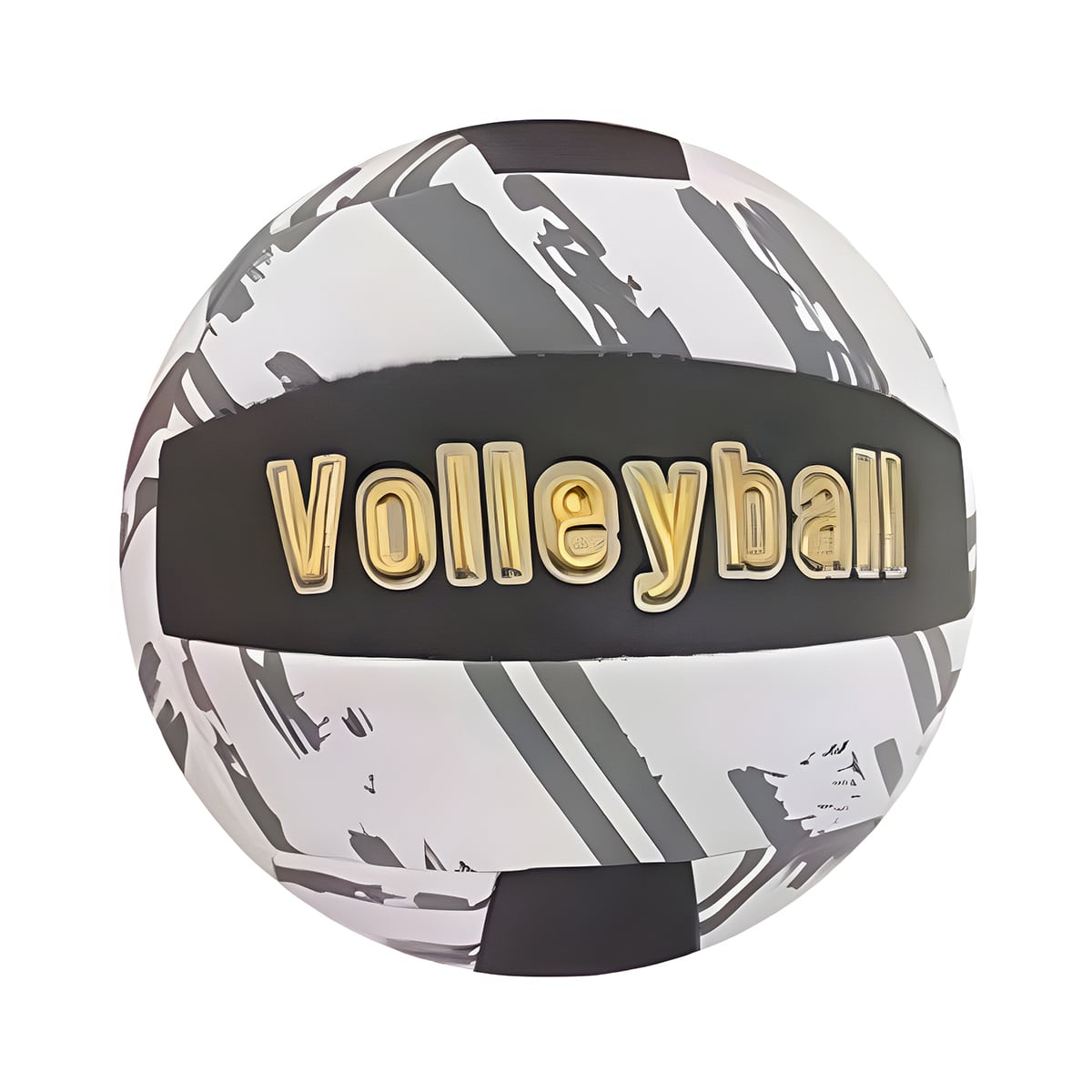 Bola de Volley de Praia Riscas Coloridas VolleyBall Preta Turymar
