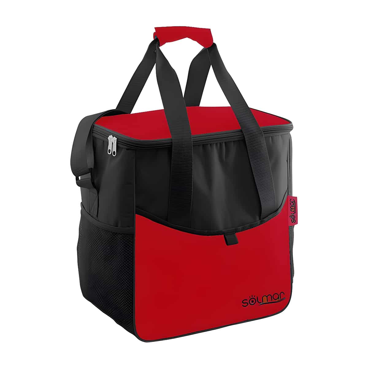 Bolsa Térmica de Praia em Poliéster 33x21x35 cm Solmar 20060 Vermelha