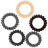 Conjunto de 5 Elásticos em Espiral para Cabelo