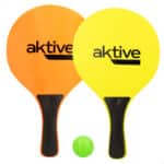 Conjunto Raquetes Praia Fluorescentes Criança com Bola Aktive 62193