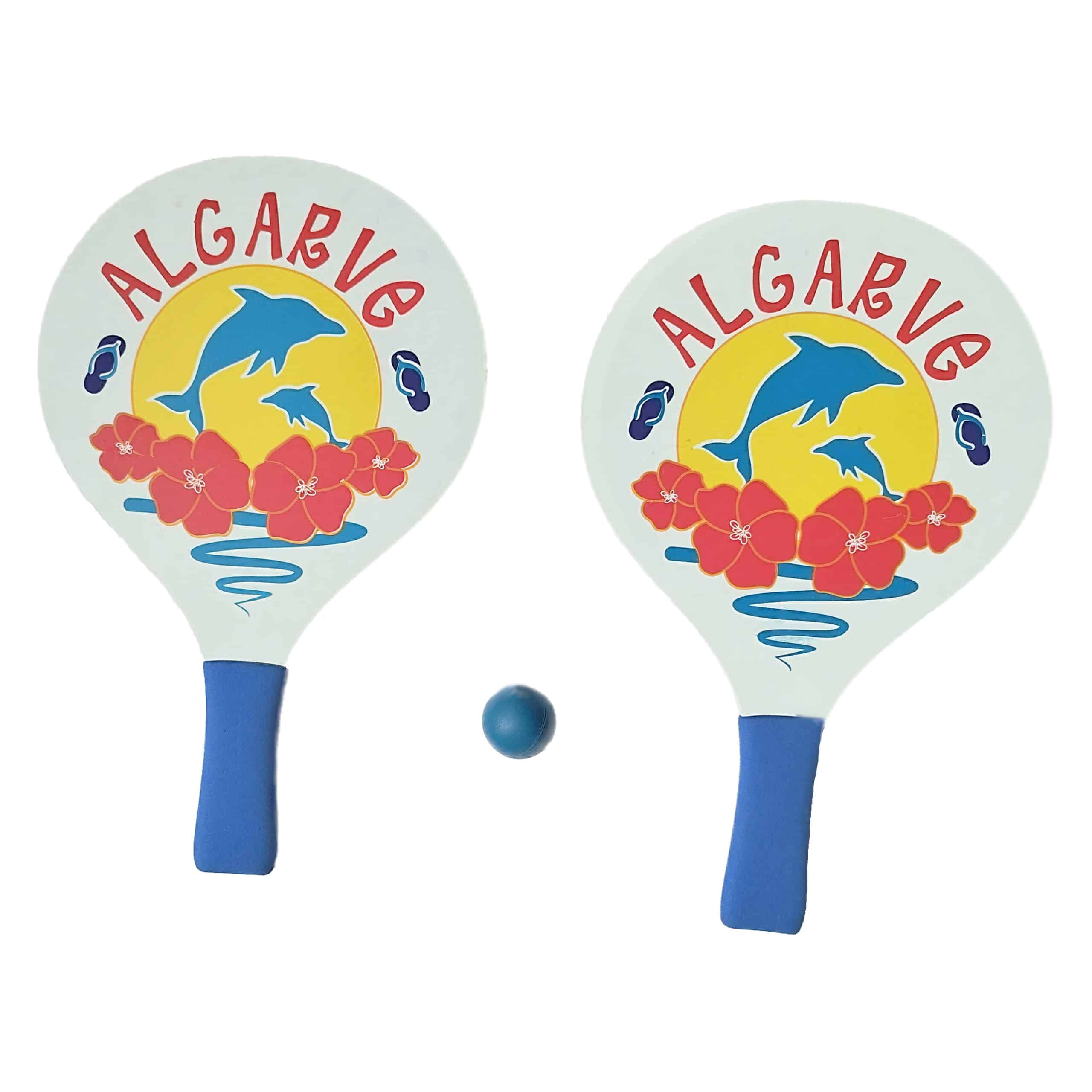 Conjunto Raquetes de Praia Tradicionais Algarve Sortido Take & Enjoy Modelo 1