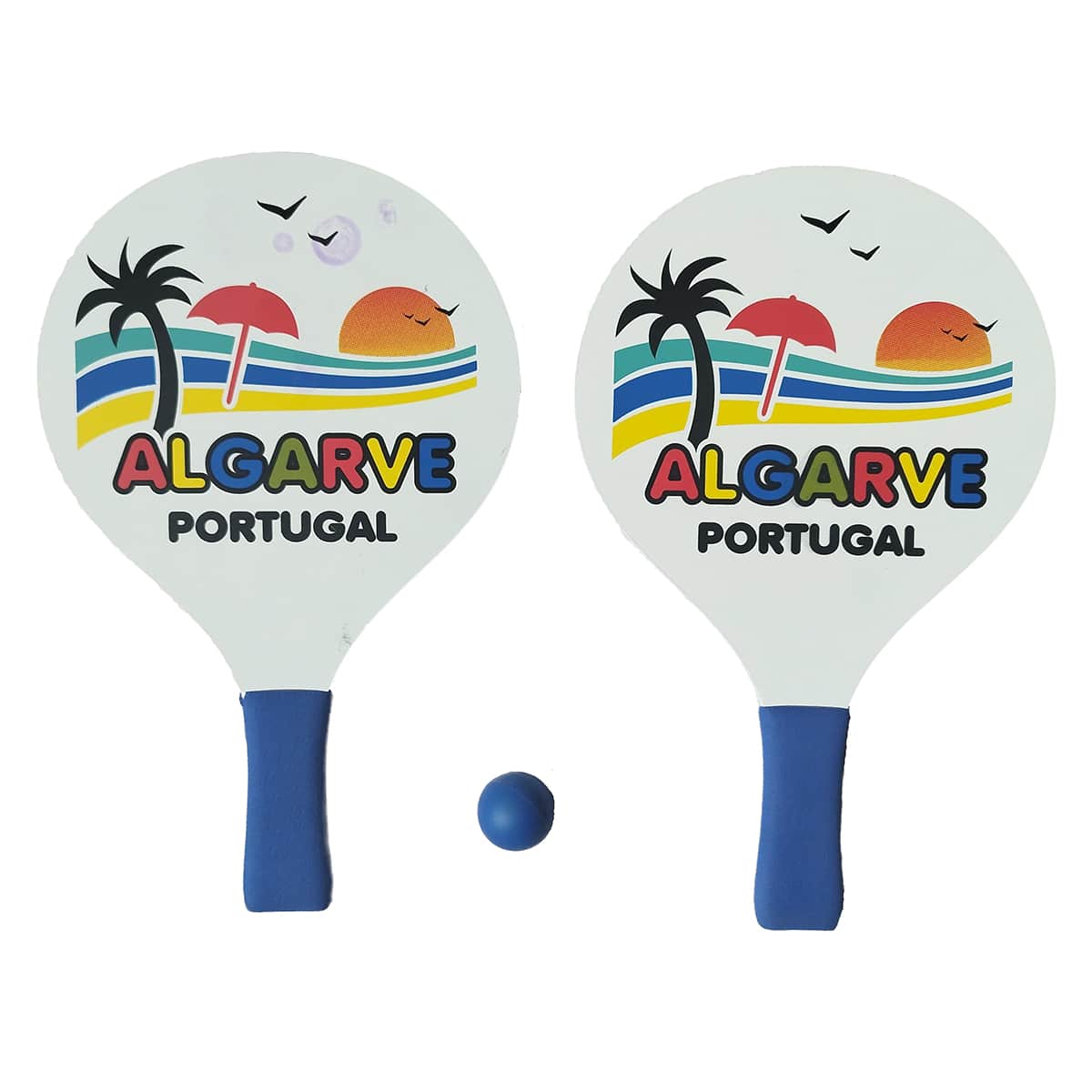 Conjunto Raquetes de Praia Tradicionais Algarve Sortido Take & Enjoy Modelo 2