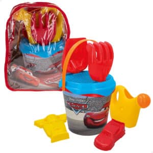 Mochila com Conjunto de Balde de Praia Cars Disney Pixar 48223