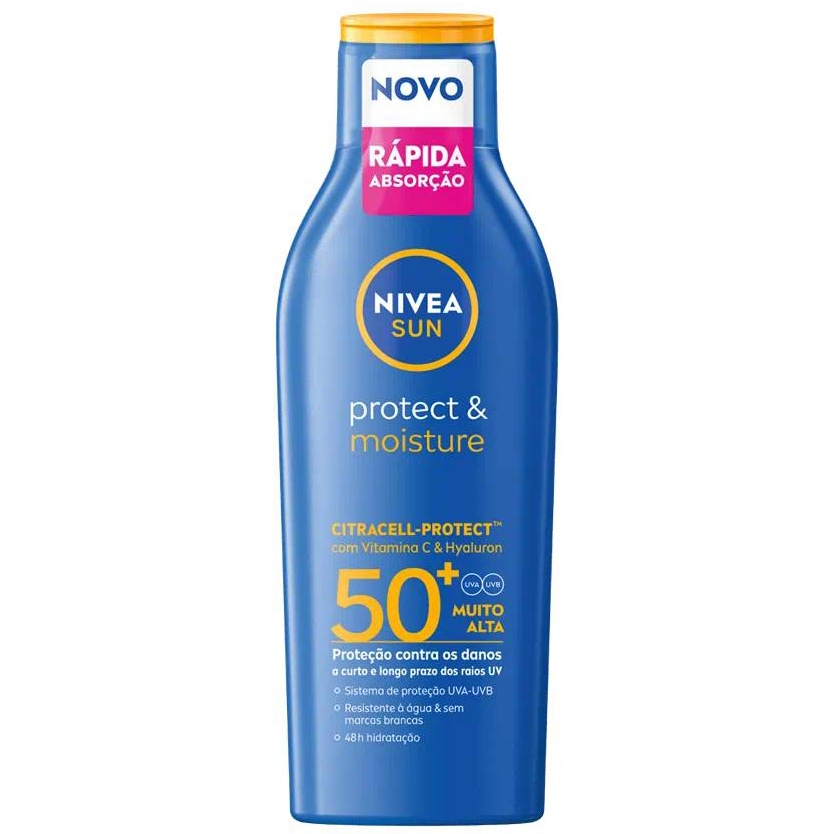 Loção Solar Protect & Moisture FP50+ 200ml Nivea