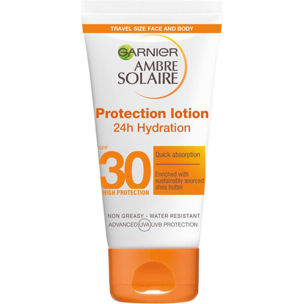 Protetor Solar Loção SPF 30 50ml Formato Viagem Garnier Ambre Solaire