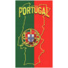 Toalha de Praia Microfibra Bandeira Portugal Escudo Grande