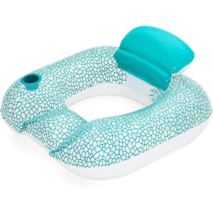 Cadeira Insuflável para Piscina com Apoio de Cabeça e Porta-Copos Bestway 43097