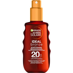 Óleo Bronzeador Protetor Solar Ideal Bronze FPS20 150ml Garnier Ambre Solaire