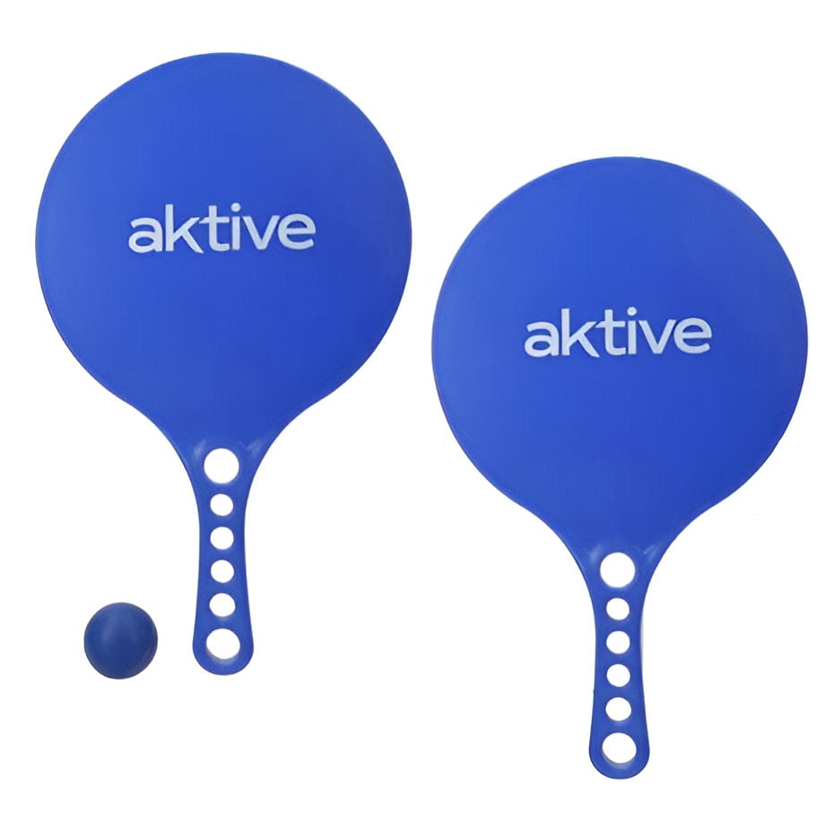 Conjunto de Raquetes de Praia de Plástico Aktive Azul
